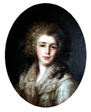 Неизвестный художник XVIII в. Портрет Долгоруковой Е.Ф.  Холст, масло